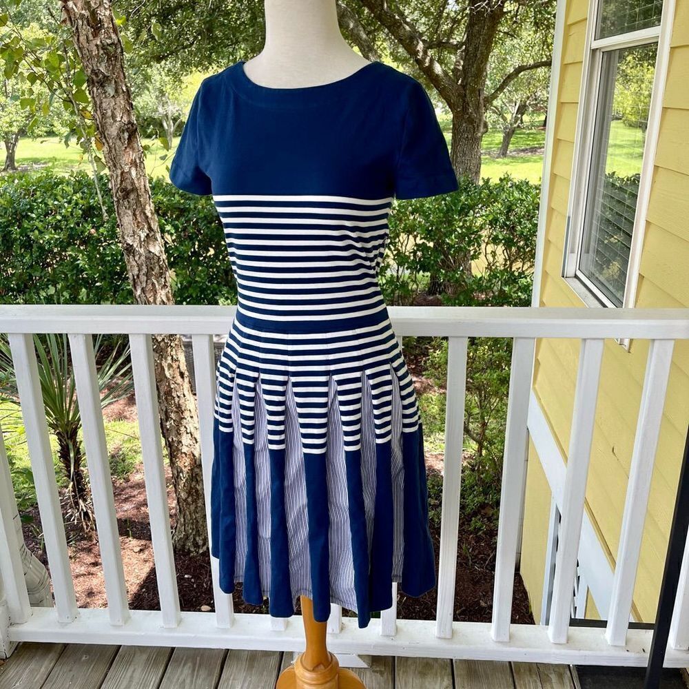 Band of Outsiders Striped Colorblock Dress